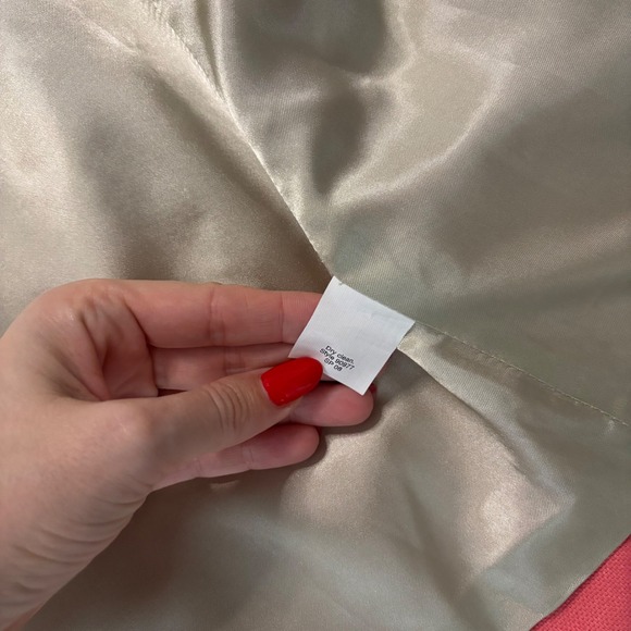 J.Crew Womens 4 Refined Canvas Fiona Salmon Ruffle Trim Jacket 3/4 Bell Sleeve - Picture 5 of 9